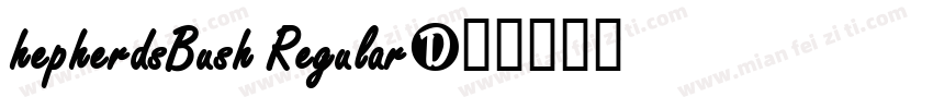 hepherdsBush Regular字体转换